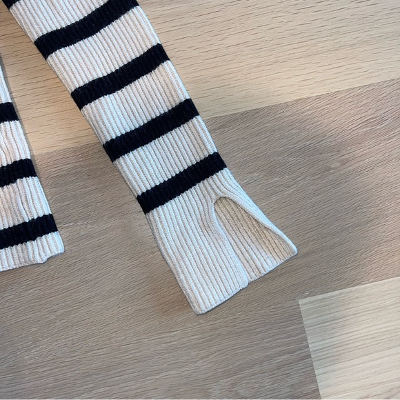 ENGLISH FACTORY WOMEN’S STRIPED TURTLE NECK SWEATER Small - Picture 8 of 9